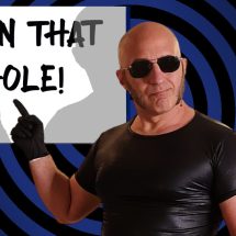 Shadow Priest points to whiteboard that has "train that hole" written on it.